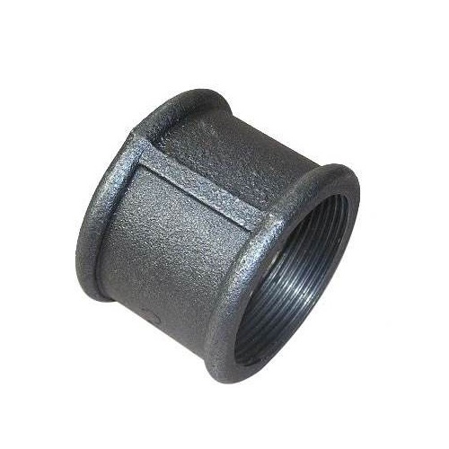 Beaded type malleable iron iron pipe fittings black sockets